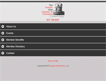 Tablet Screenshot of chamber45005.org